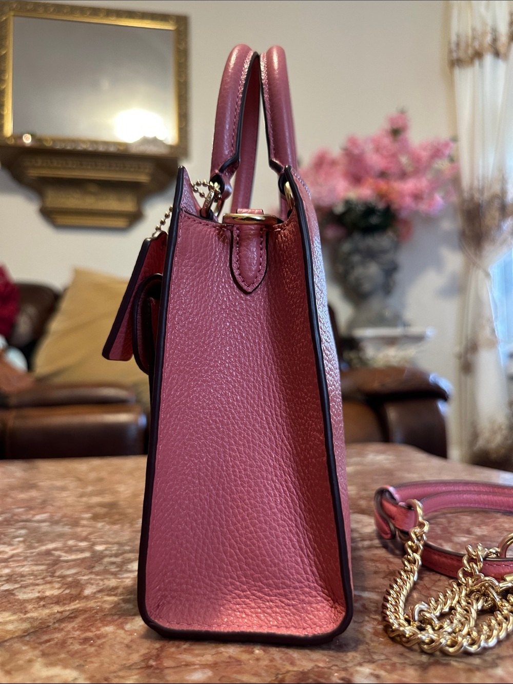 Coach mini pink pepper purse - Picture 6 of 16